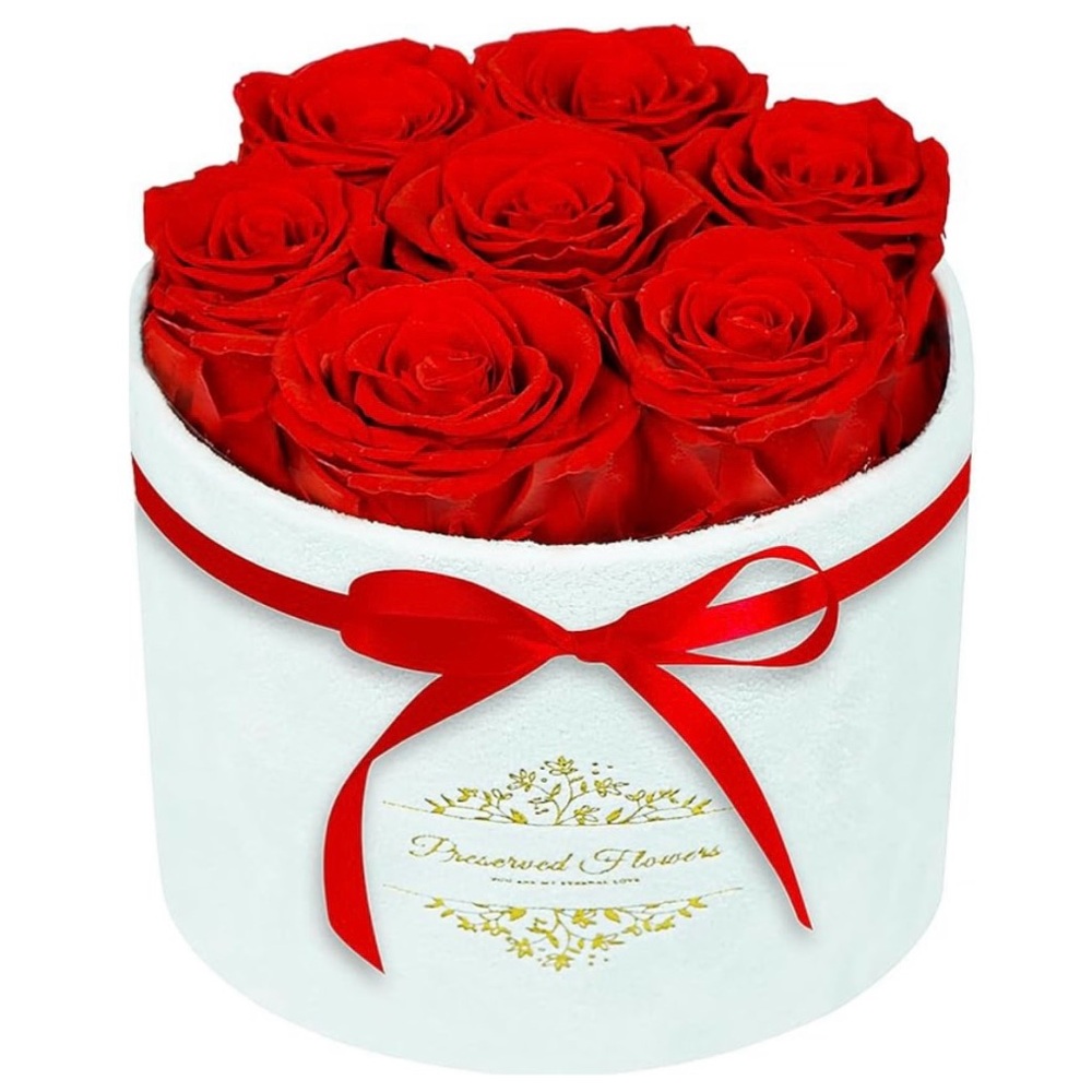 7 Forever Roses in a Luxury Suede Box – The Ultimate Romantic Gift